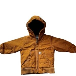Carhartt Tan Hooded Jacket Size 12M